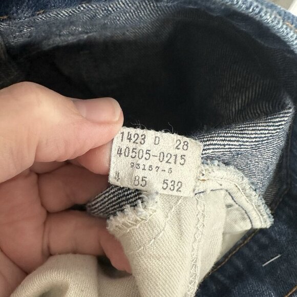 vintage 80s LEVIS jeans tapered 40505-0215 orange tab made in USA 36W 33L - Picture 11 of 11